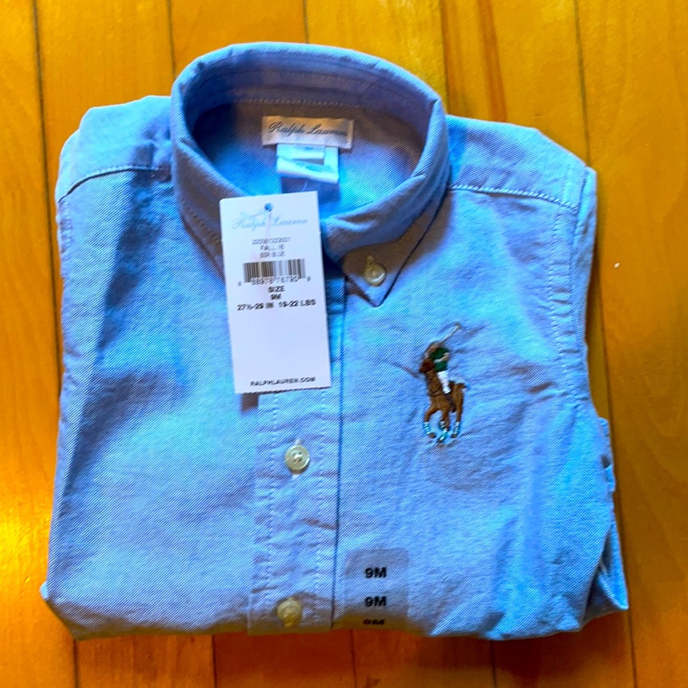 Ralph Lauren classic button up BRAND NEW 9 months